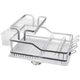 جا ظرفی 2 طبقه الومینیوم کروم