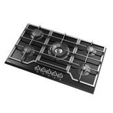 اجاق گاز شیشه 5 شعله بیمکث کد 2202