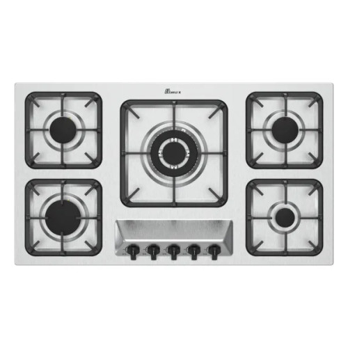 اجاق گاز استیل 5 شعله بیمکث کد 5098