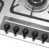 اجاق گاز استیل 5 شعله بیمکث کد 5098