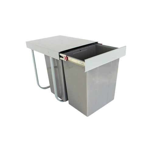 سطل زباله دو مخزن انتی باکتریال 25 لیتری ایتین