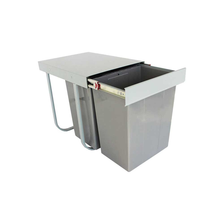 سطل زباله دو مخزن انتی باکتریال 25 لیتری ایتین