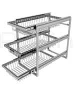 سبد سیب زمینی پیاز پرتابل 3 طبقه ایتین