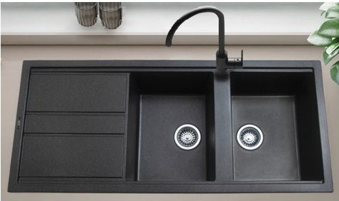 سینک گرانیتی مشکی شاین برند ستا