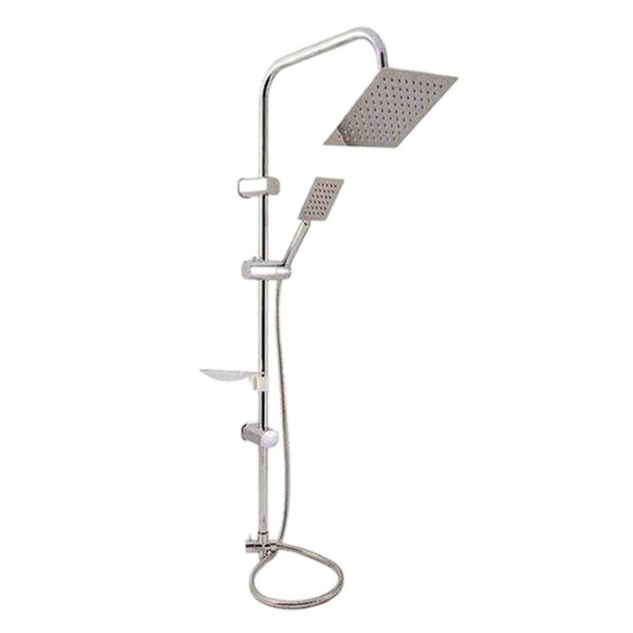 علم دوش دوکاره مدل ۲۰*۲۰ استیل براق