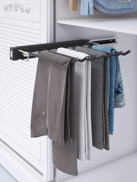 رگال شلوار ، شال و روسری با روکش ضد لغزش پارچه ( آنتی اسلیپ) کلوزت روم اتاق خوابی