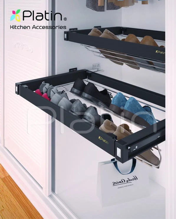 جاکفشی کشویی ریلی - آرام بند